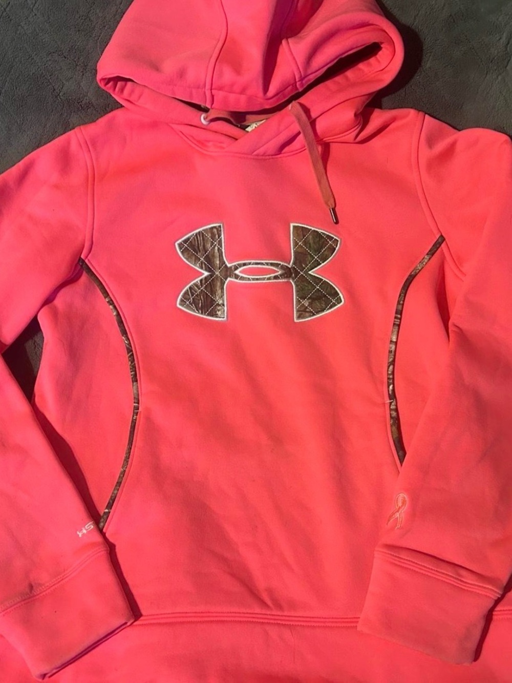 Under Armour Women’s Hot Pink Camo Logo Hoodie